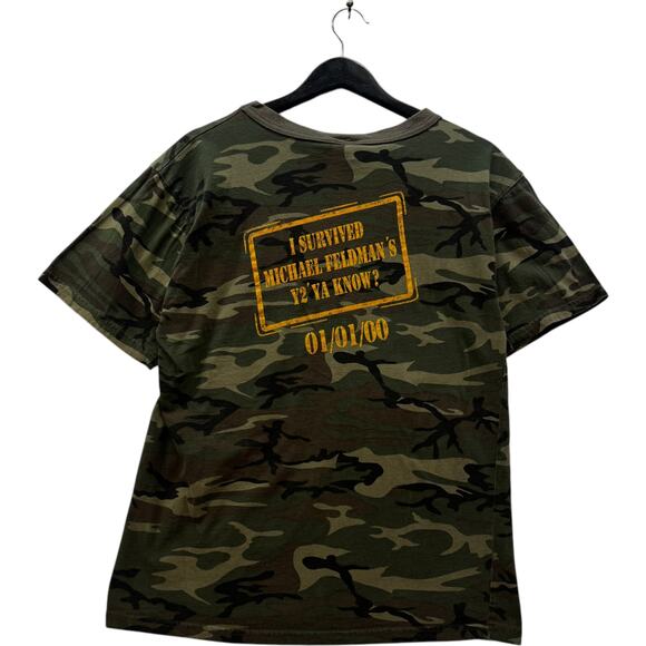 Vintage Camo"I Survived Michael Feldmans Y2'YA Know?"Tee L - Picture 5 of 7